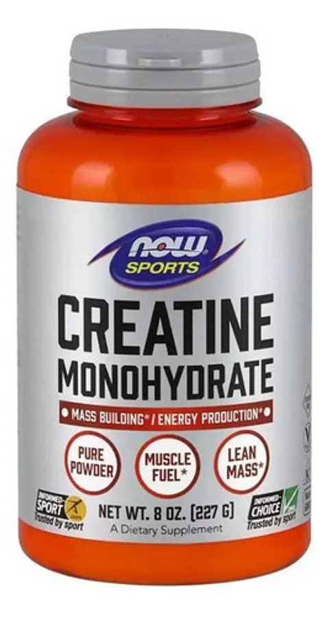 Now Foods Creatina Monohidratada 227g Polvo, Sabor Sin Sabor