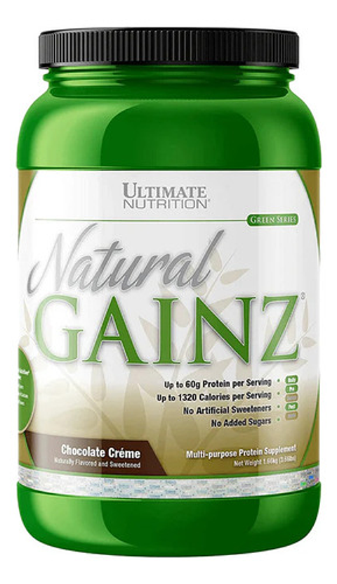 Ultimate Nutrion Natural Gainz 3.66lb Protein ganador de peso