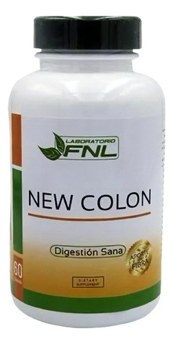 New Colon 60 Cápsulas 300 Mg Limpieza De Colon Sabor Sin Sabor Fnl 5