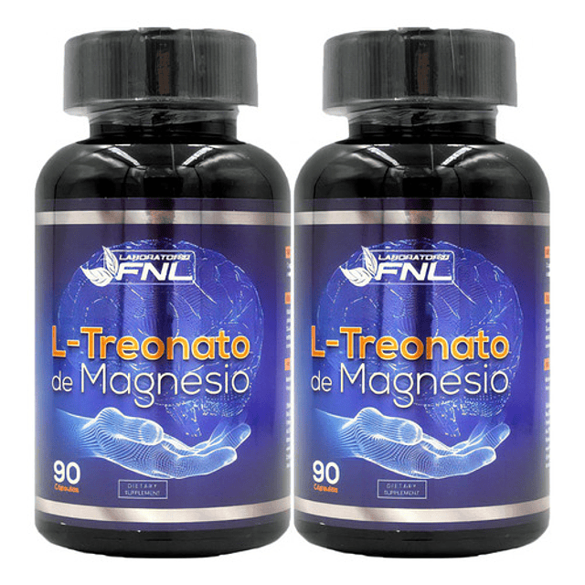 L Treonato De Magnesio Fnl 180 Caps. Stress Fatiga Recupera Sabor Natural/2x90 Capsulas