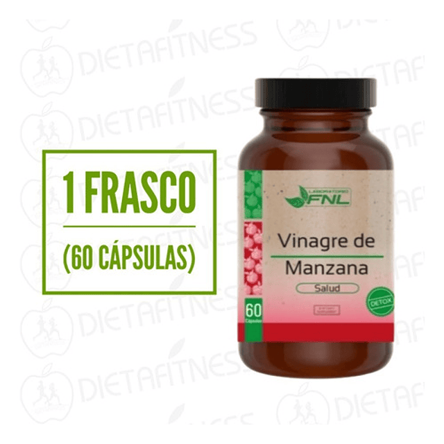 Vinagre De Manzana 60 Capsulas Fnl Sabor Sin Sabor