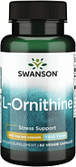 L-ornithine Ornitina Swanson Pura 500mg 60 Caps - Miniatura 1