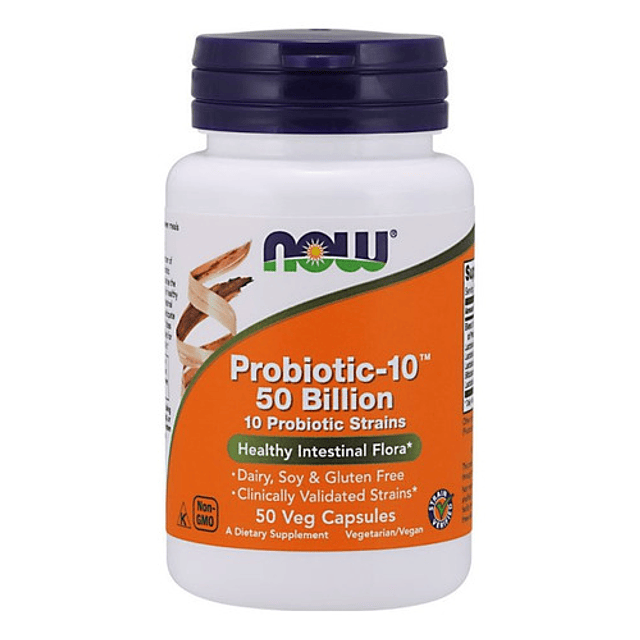 Probiotico 10 50 Billion 50 Caps Vegan Now Intestinos Sanos