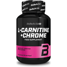 Biotechusa L-carnitine + Chrome 60 Capsulas Sabor Sin Sabor