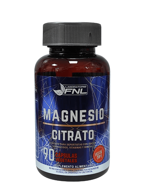 Fnl Magnesio Citrato Con L-glutamina Y Vit C 90 Veggie Caps