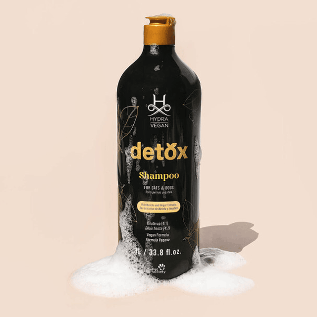 Hydra Vegan Detox Shampoo Vegano 1 Lt Matcha Jengibre