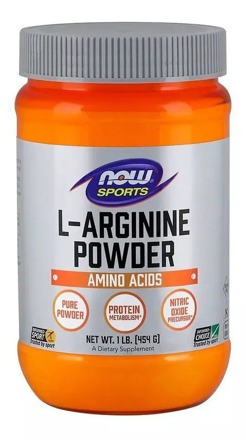 Now L-arginina En Polvo 454 Grs Percursor Oxido Nitrico