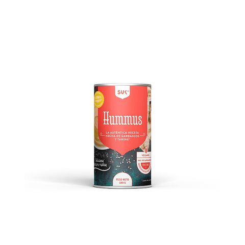 Suk Hummus 180 Gramos Pasta De Garbanzos Con Tahine