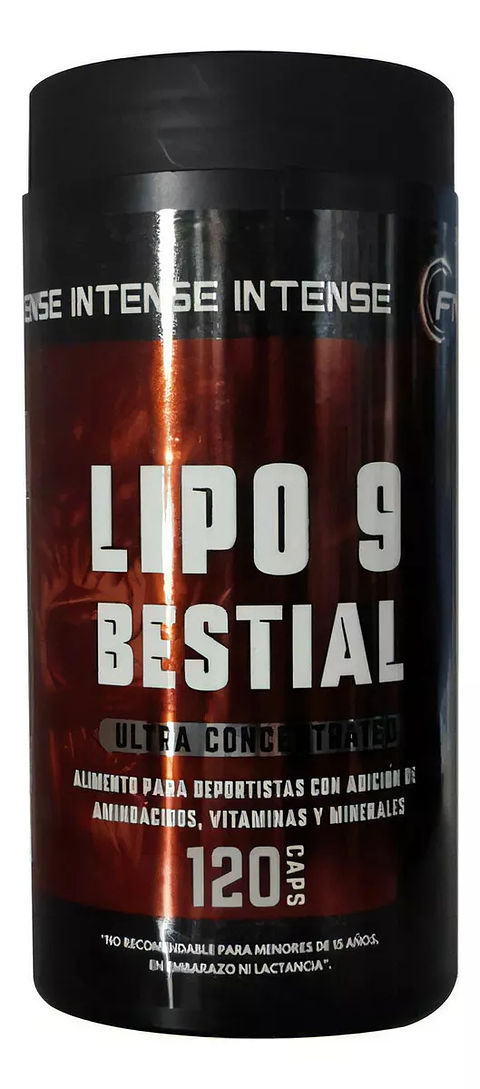 Lipo 9 Bestial 120 Cápsulas Ultra Concentrated Fnl