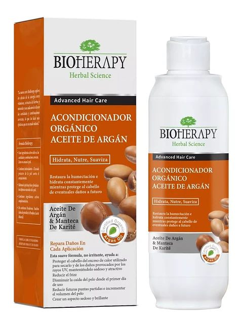 Bioherapy Acondicionador Argan Organico 330 Ml