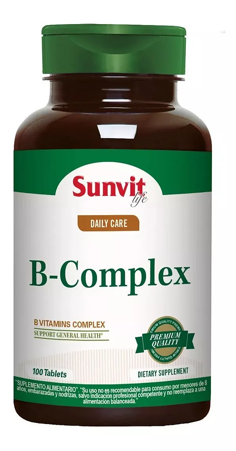 Suplemento En Tabletas Sunvit Life  B - Complex 100 Tablets Vitaminas