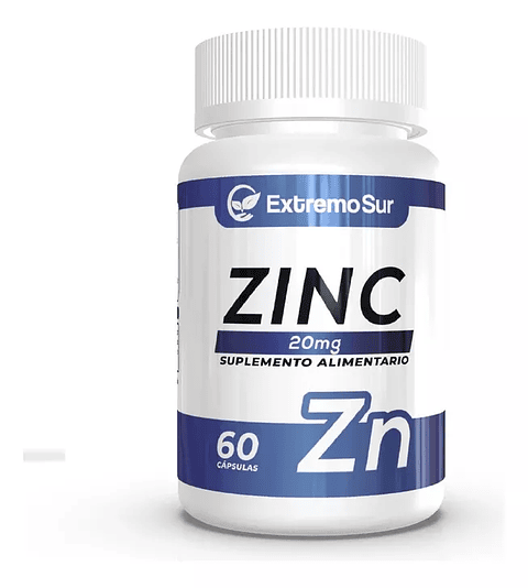 Extremo Sur Zinc 20 Mg 60 Caps Sistema Inmune Piel