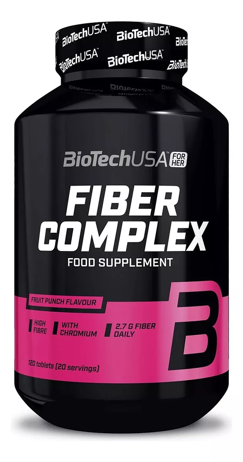 Biotech USA Fiber Complex Masticables 120 Tabs fruit puch