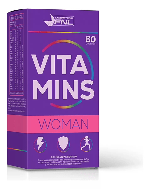 Fnl Vitamins Woman Men Senior Multivitaminico 2 Meses 60 Cap