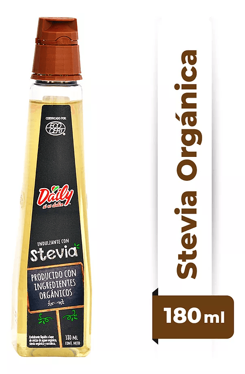 Daily Stevia Ingredientes Organicos 180ml