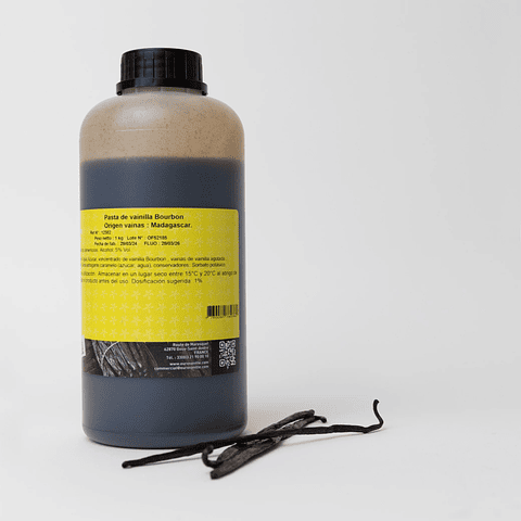 Pasta Vainilla Bourbon de Madagascar Eurovanille 1 Kg. Francia