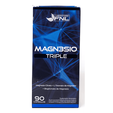 Triple Magnesio Citrato Treonato Bisglicinato Fnl 90 caps 