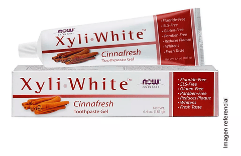 Pasta Dental Canela Now Sin Fluor Xyliwhite 181 Gr