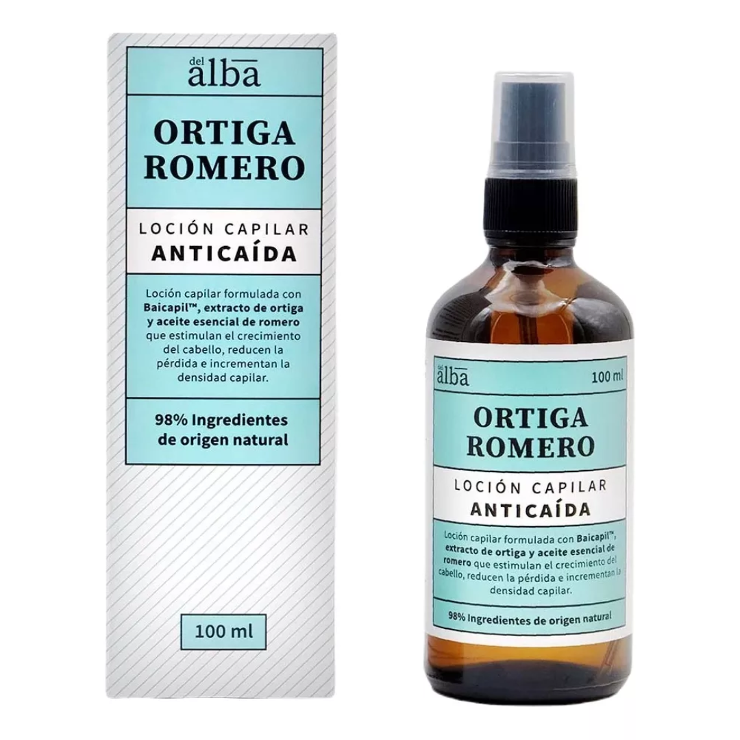 Locion Capilar Caida de Cabello Ortiga Romero 100ml Del Alba 1