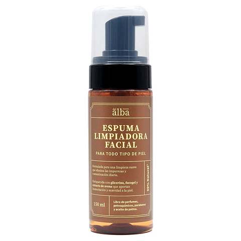 Espuma Limpiadora Facial Humectante 150 Ml Apicola Del Alba