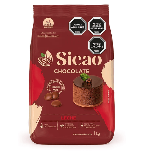 Chocolate De Leche Sicao 33% De Cacao 1 Kg Facil Temperado