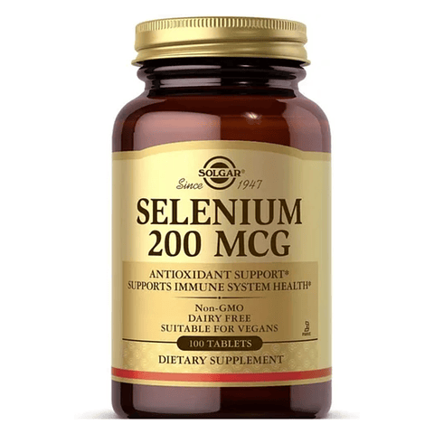 Selenium 200mcg 100 unidades Solgar