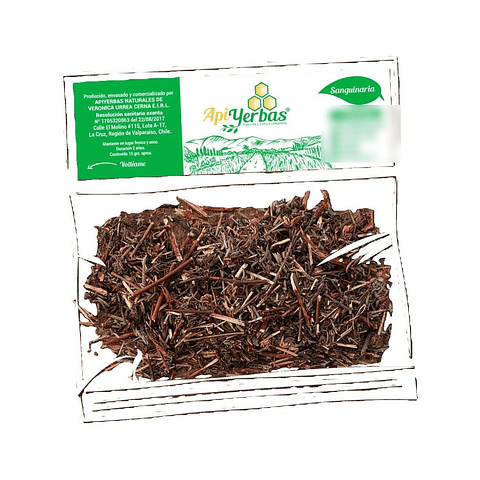 Plantas Medicinales Sanguinaria 15grs Apiyerbas