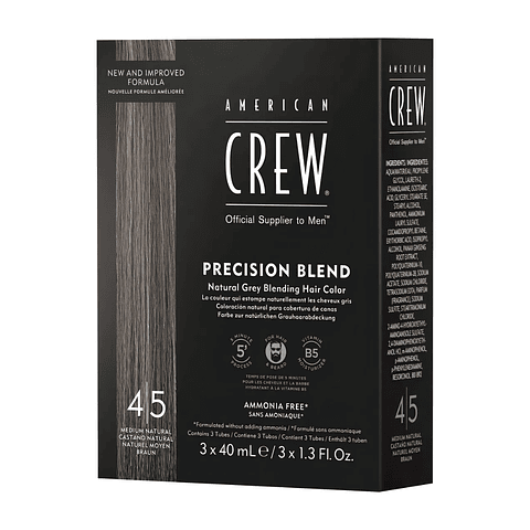 Precision Blend Medium Natural 4-5 Coloracion Hombres 3*40ml AC
