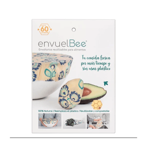 Pack Envoltorio Reutilizable M/S Azul para Cocina envuelBee