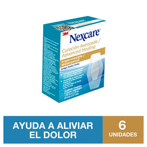 Parche Hidrocoloide Curacion Avanzada 6 Piezas Nexcare 
