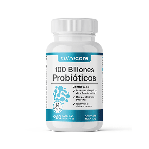 Nutracore Probioticos 14 Cepas 100 Billones Ufc 60 Caps