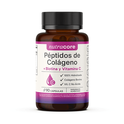Nutracore Péptidos De Colágeno Hidrolizado + Biotina Vit C 
