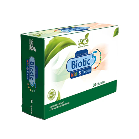 Biotic 5 Probioticos Niños y Adolescentes 30 capsulas Anc