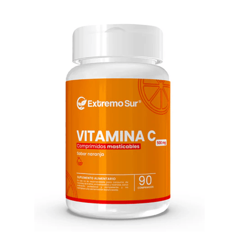 Vitamina C Masticable 500mg Sabor Naranja 90 Comprimidos Extremo Sur