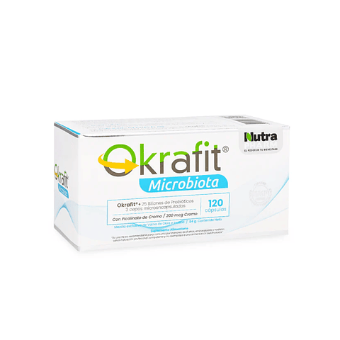 Okrafit Microbiota 120 capsulas Nutrapharm