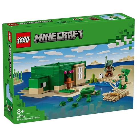 Lego Minecraft La Casa Tortuga De La Playa 234pzs