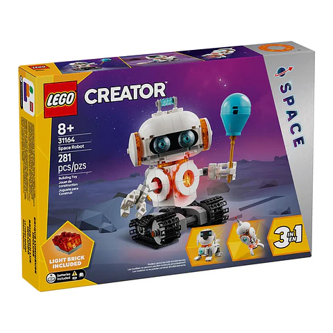 Lego Creator 3en1 Robot Espacial 281 pzs 8años+