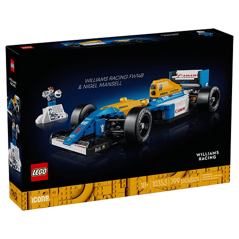 Lego Williams Racing FW14B & Nigel Mansell 799Pzs Lego Icons