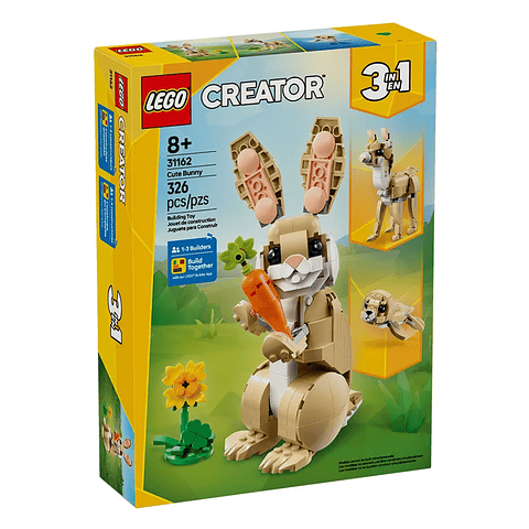 Lego Creator 3en1 Lindo Conejito 326pzs  8años+