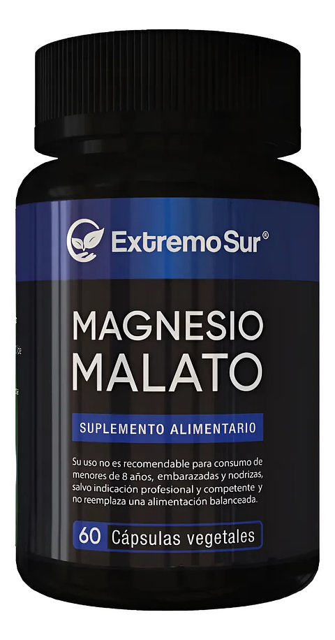 Extremo Sur Magnesio Malato 500mg 60 Cápsulas Vegetales