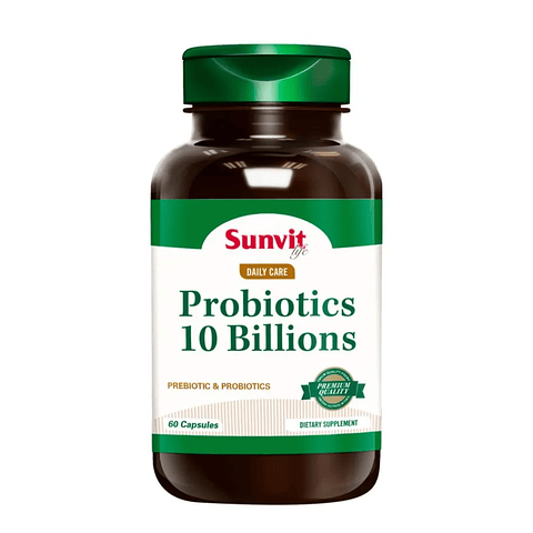 Probioticos 10 Billones 60 Capsulas Sunvit Life