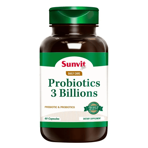 Probioticos 3 Billones 60 Capsulas Sunvit Life