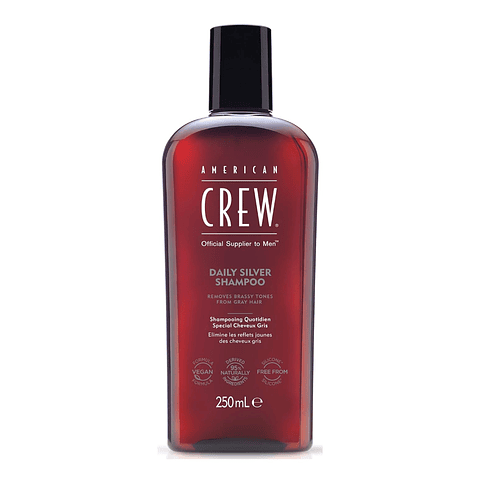 American Crew Daily Silver Shampoo Revitaliza Grises 250ml