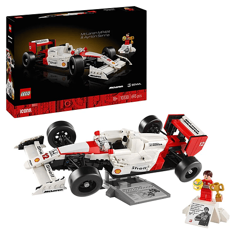 Lego Icons 10330 Mclaren Mp4/4 Y Ayrton Senna 693 Piezas