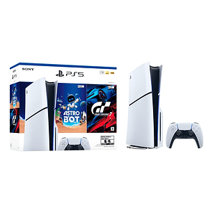 Consola Ps5 Slim Disco 1tb + Astro Bot Y Gran Turismo 7