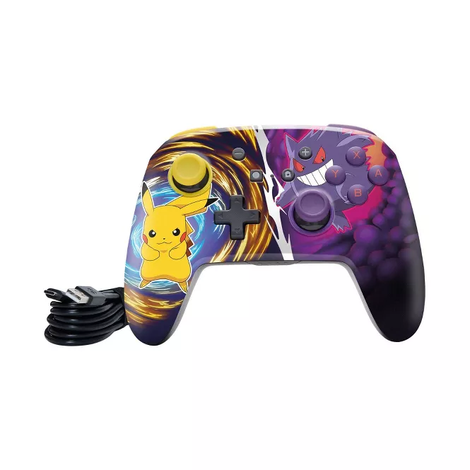 Mando Inalambrico Mejorado PowerA Pikachu vs Gengar Nintendo Switch 5