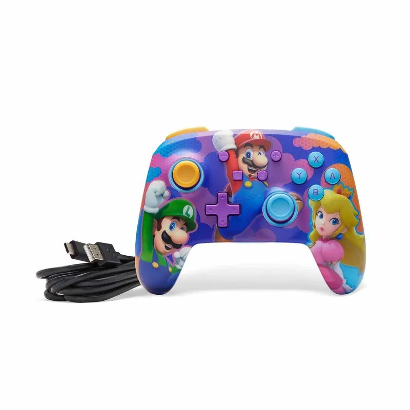 Control Inalambrico Splash Heroes Super Mario Para Nintendo Switch 7