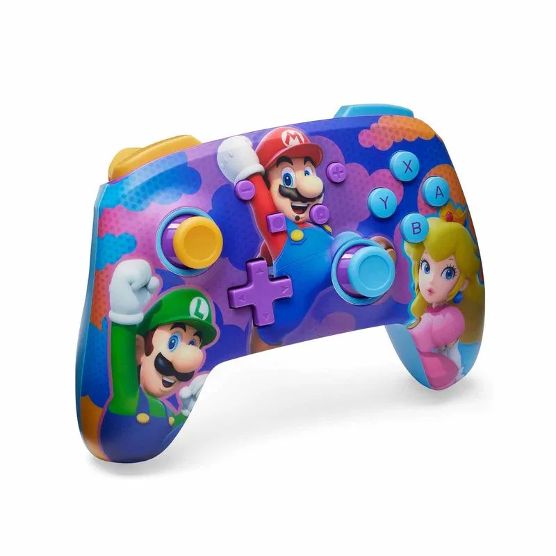 Control Inalambrico Splash Heroes Super Mario Para Nintendo Switch 2