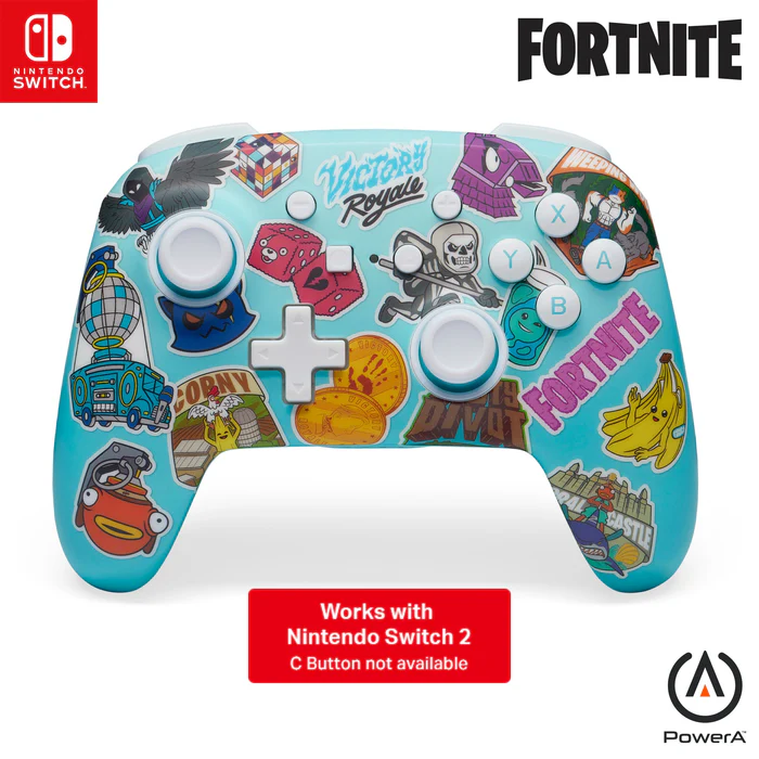 Mando Inalambrico Mejorado Fortnite Sticker Mania Nintendo Switch 1