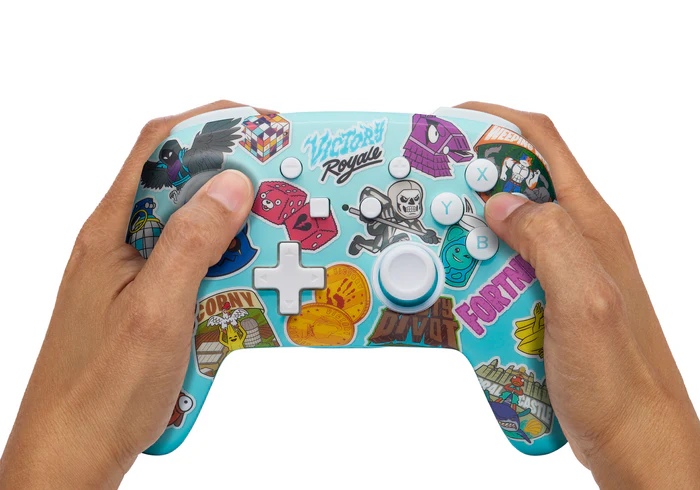 Mando Inalambrico Mejorado Fortnite Sticker Mania Nintendo Switch 7